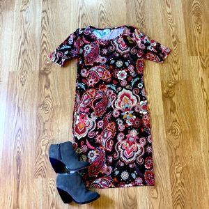 LuLaRoe Julia Dress - Size Medium